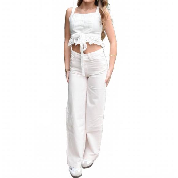 Lizzie Top Cropped Primrose Primrose Pink - DL1961